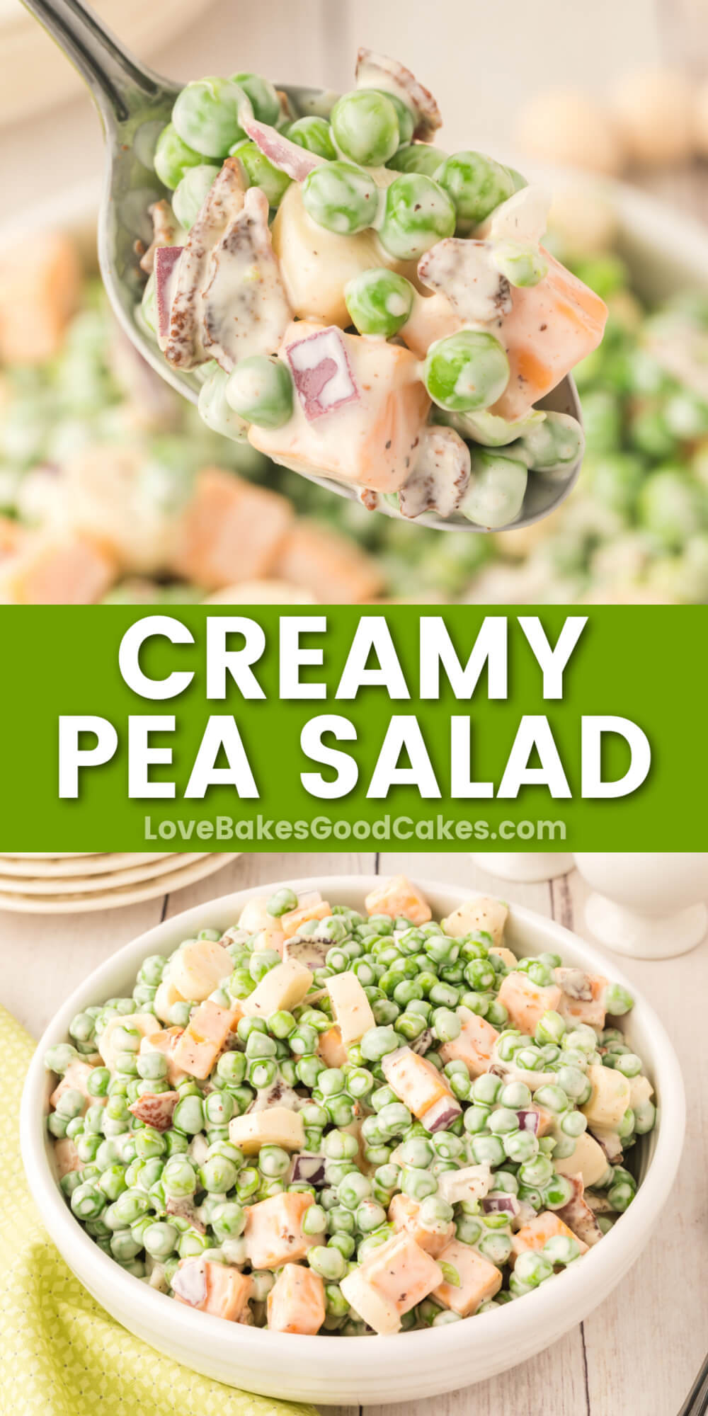 Creamy Pea Salad Love Bakes Good Cakes