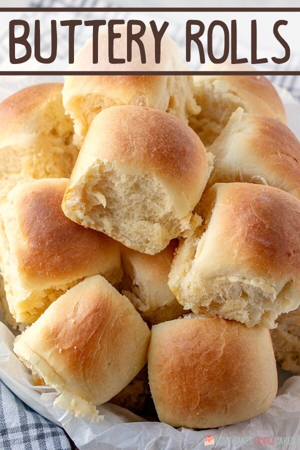 Soft and Easy Buttery Rolls piled in white bowl.