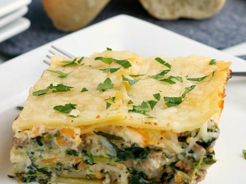 Italian Sausage Spinach Alfredo Lasagna Love Bakes Good Cakes