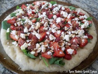 Summer Breeze Pizza precooked on pizza pan