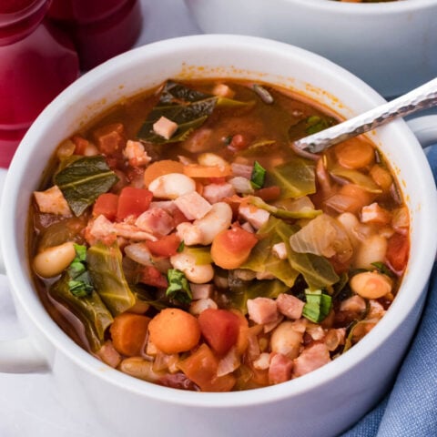 Ham Bean Cabbage Soup - Love Bakes Good Cakes