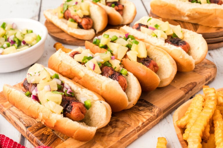 Hawaiian Hot Dogs - Love Bakes Good Cakes