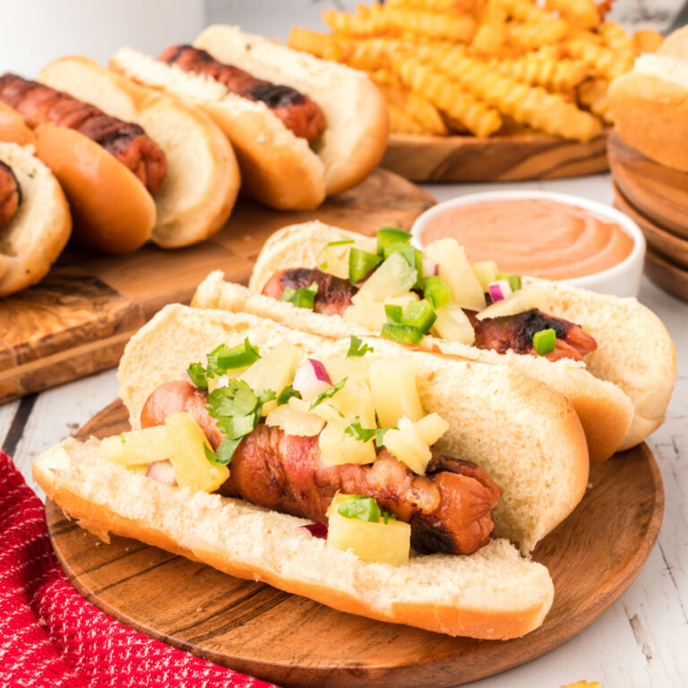 Hawaiian Hot Dogs - Love Bakes Good Cakes