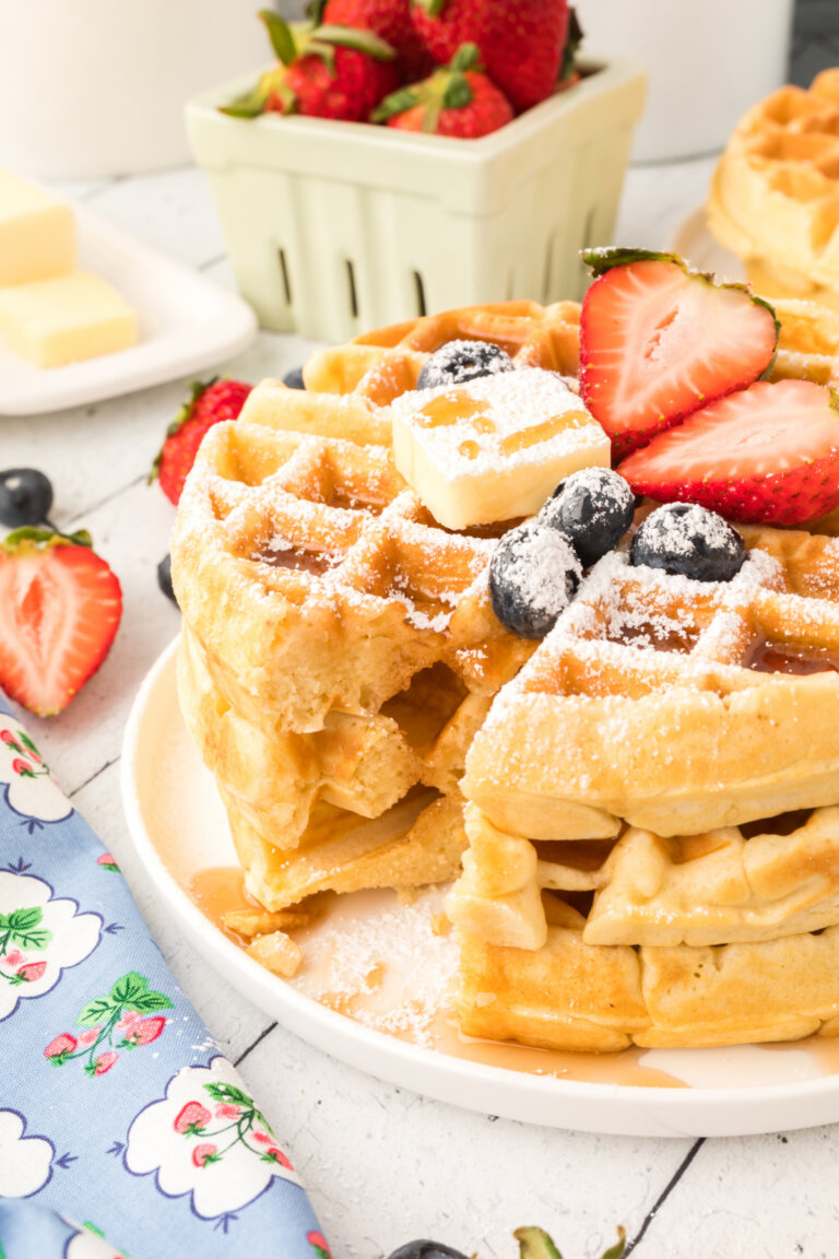 Classic Waffles - Love Bakes Good Cakes