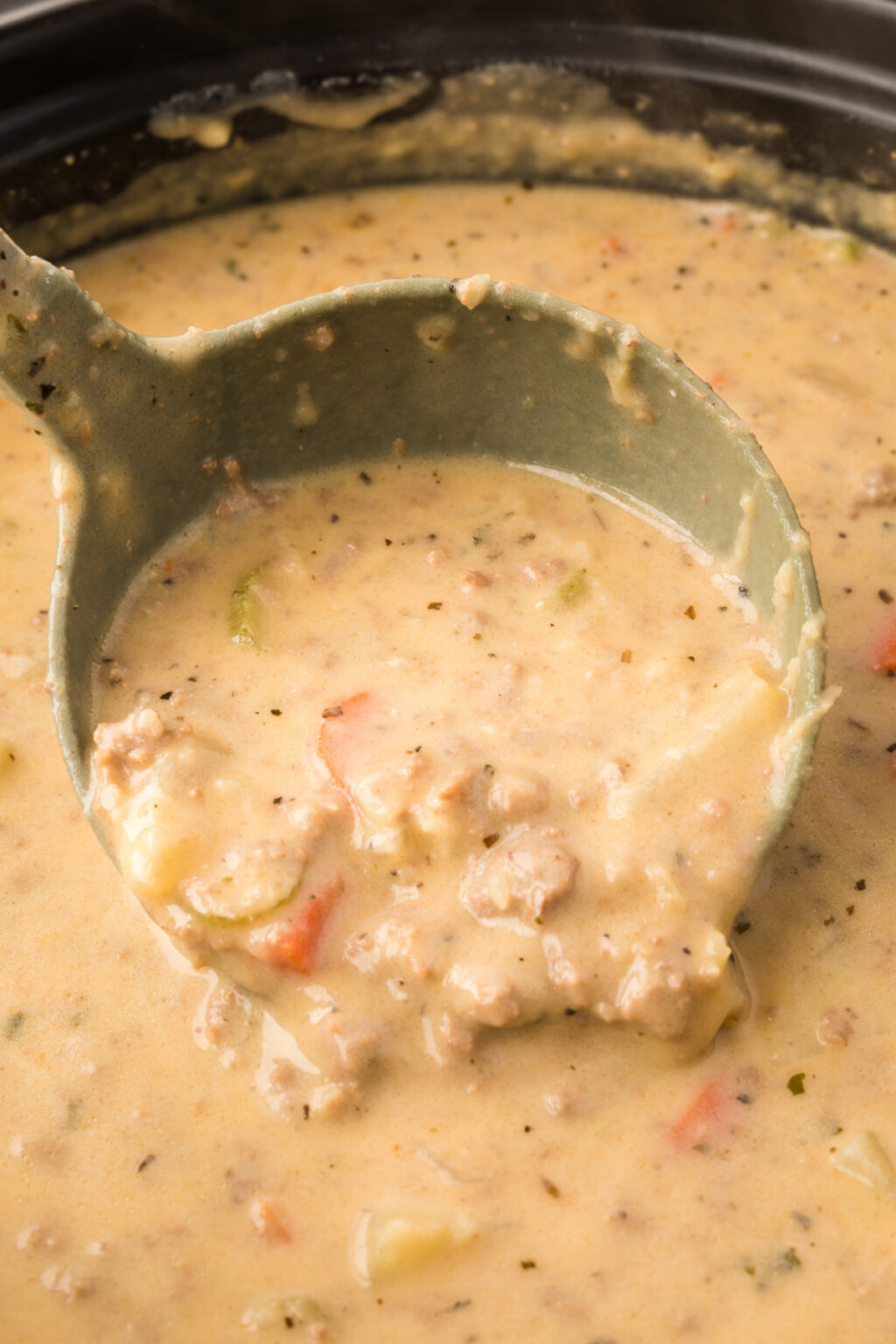 Cheeseburger Soup - Love Bakes Good Cakes