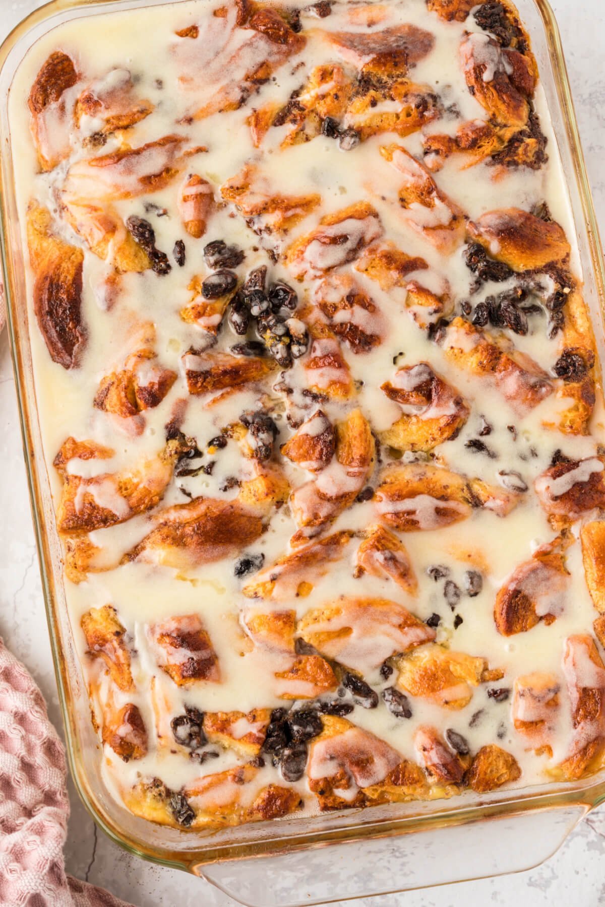 Cinnamon Roll Bread Pudding - Love Bakes Good Cakes