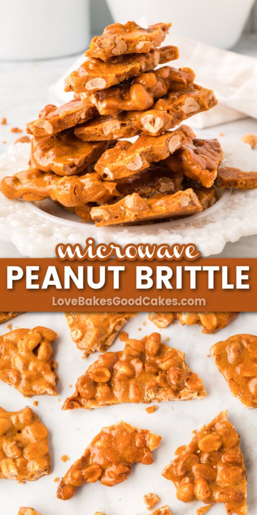 Microwave Peanut Brittle - Love Bakes Good Cakes