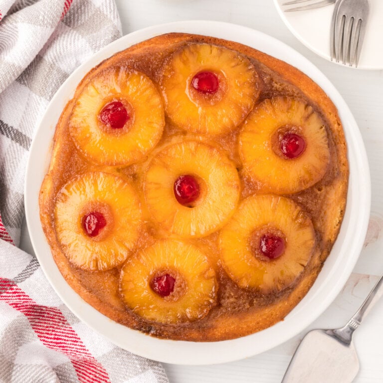 Pineapple Upside-Down Cake - Love Bakes Good Cakes