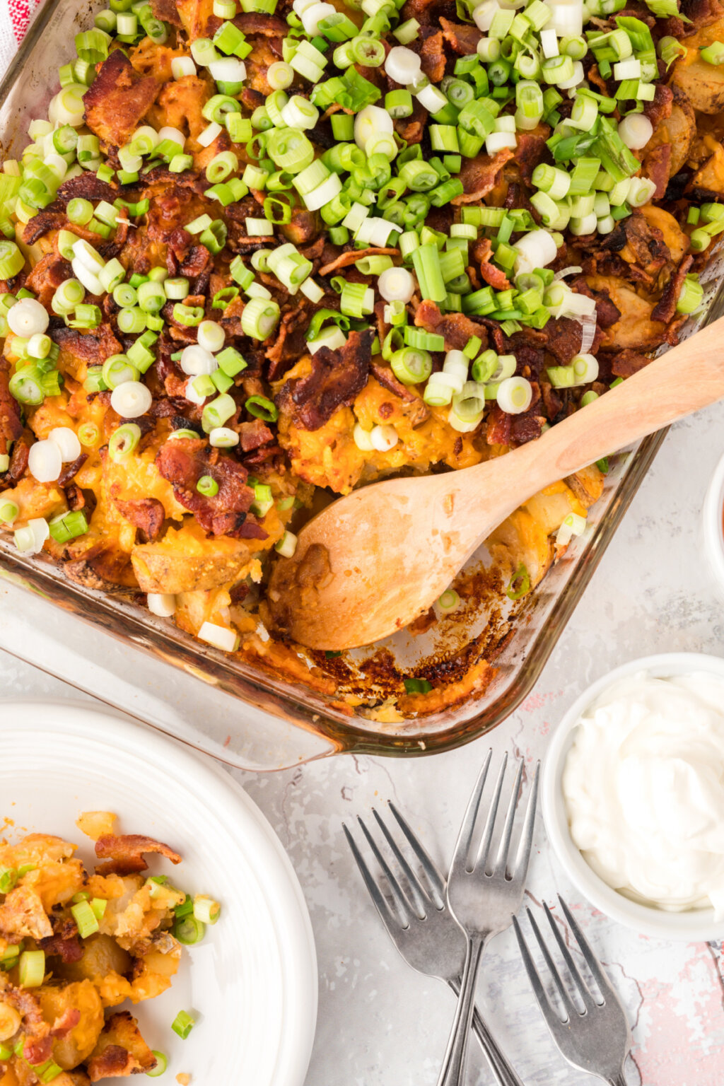 Loaded Potato and Chicken Casserole - Love Bakes Good Cakes