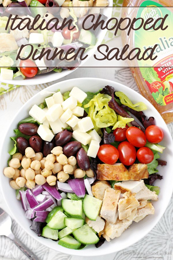 Italian Chopped Dinner Salad Love Bakes Good Cakes