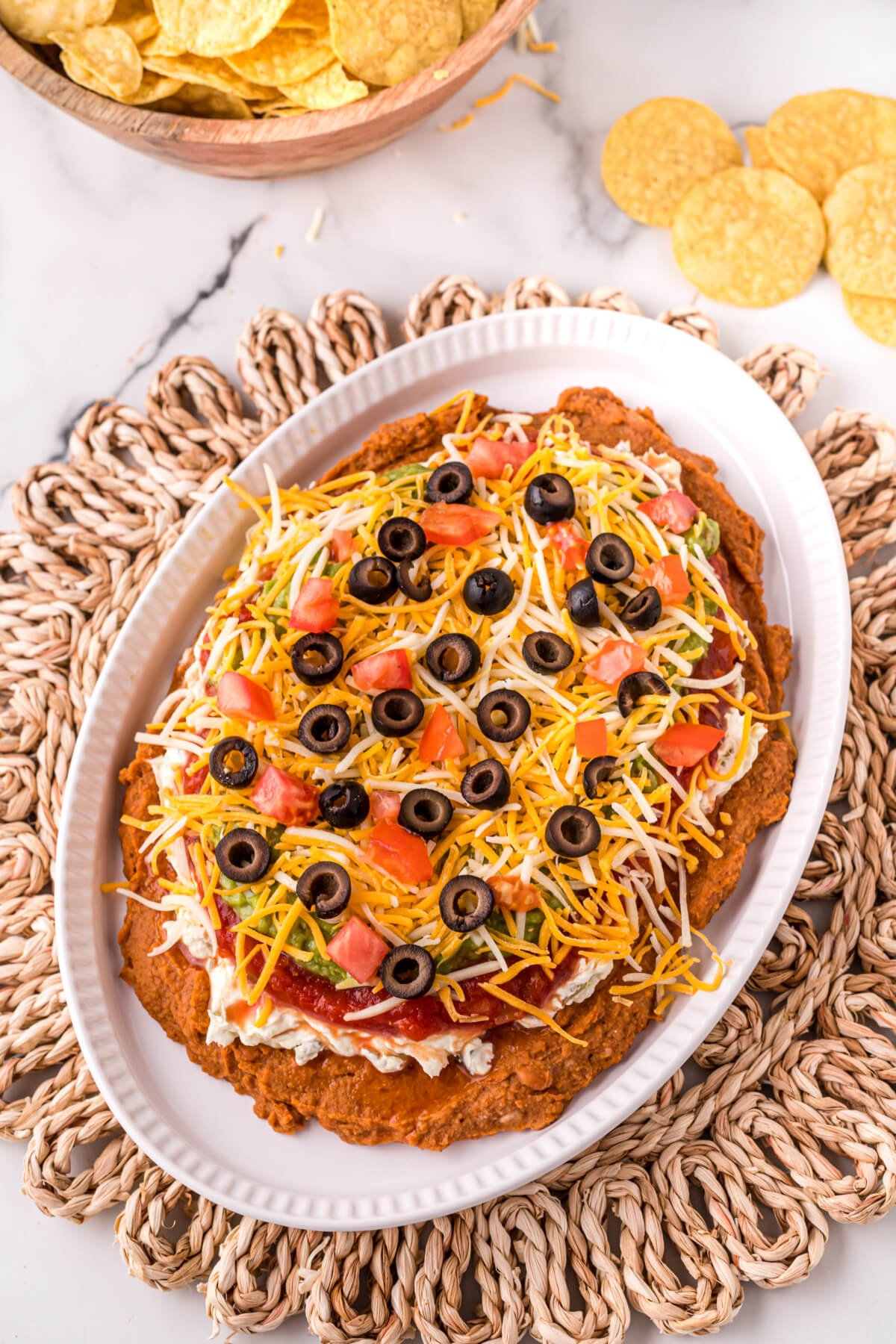 7 Layer Bean Dip - Love Bakes Good Cakes