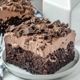 Death By Chocolate Poke Cake - Love Bakes Good Cakes