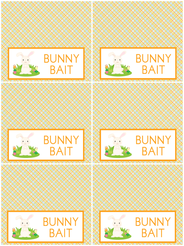 Bunny Bait Free Printable Printable Templates