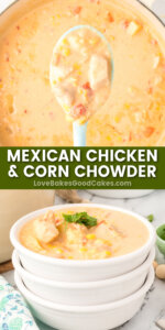 Mexican Chicken & Corn Chowder - Love Bakes Good Cakes