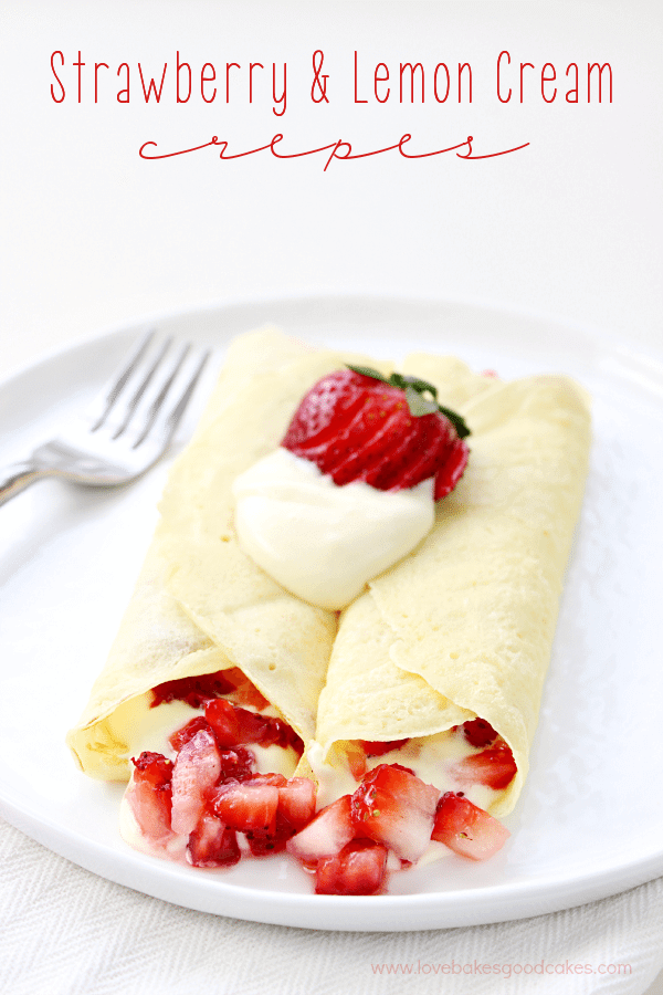 Strawberry & Lemon Cream Crepes