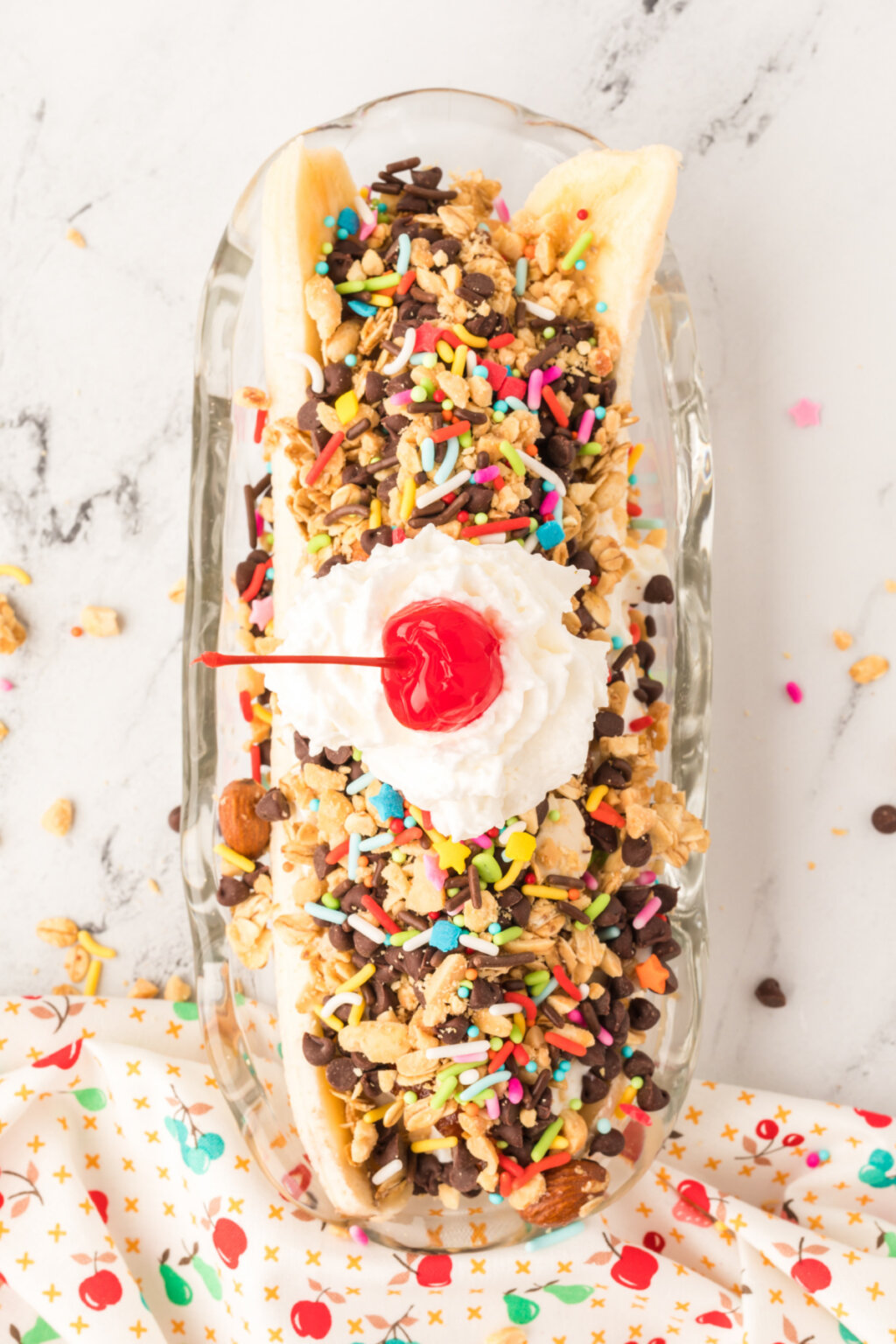 Easy Breakfast Banana Split Love Bakes Good Cakes