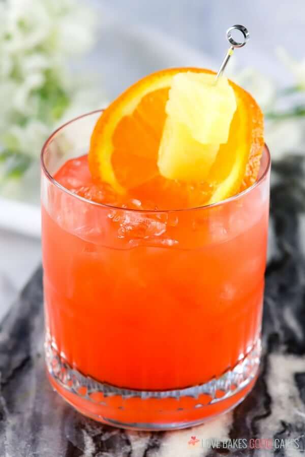 Orange and Pineapple Rum Punch - Love Bakes Good Cakes