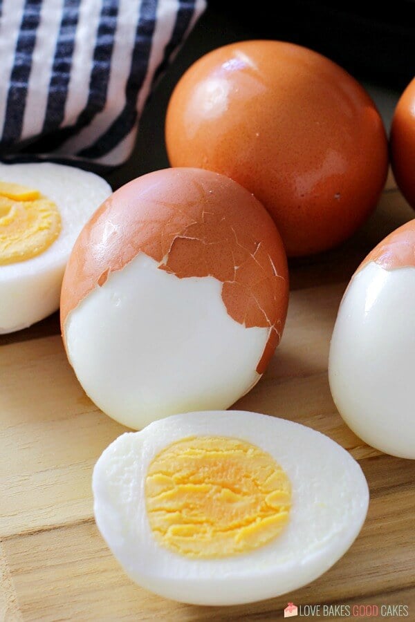 close up of a perfect hard-boiled egg