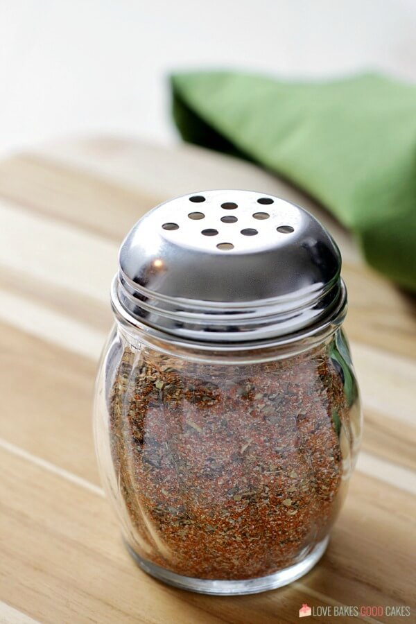 Homemade Cajun-Creole Seasoning in shaker jar