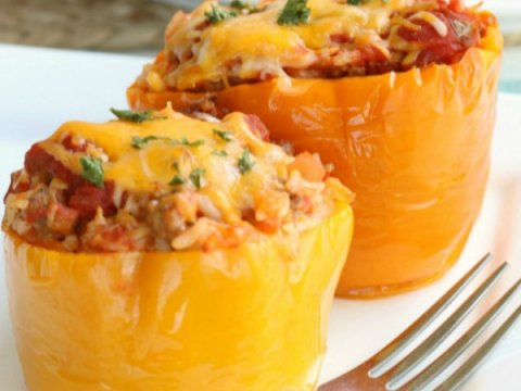 Slow Cooker Stuffed Peppers Love Bakes Good Cakes