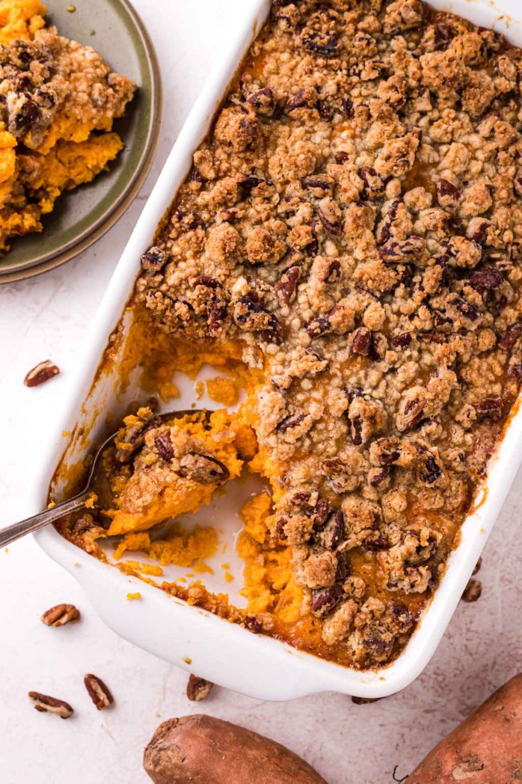 Sweet Potato Casserole - Love Bakes Good Cakes