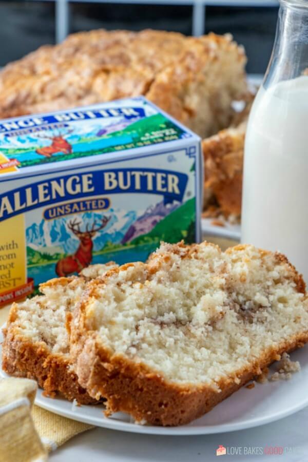 Amish CInnamon Bread with Challenge Butter