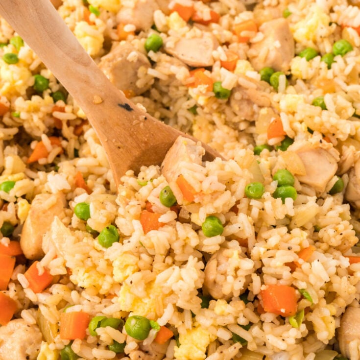 Chicken Fried Rice - Love Bakes Good Cakes