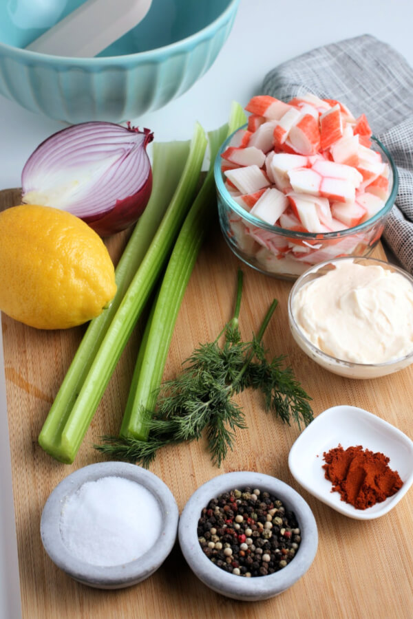 ingredients needed for crab salad