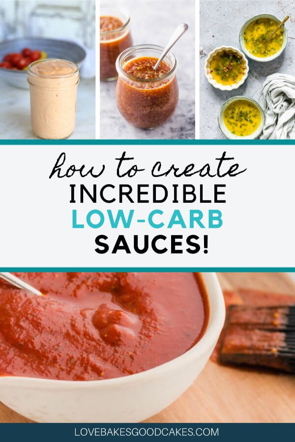 low carb sauce collage