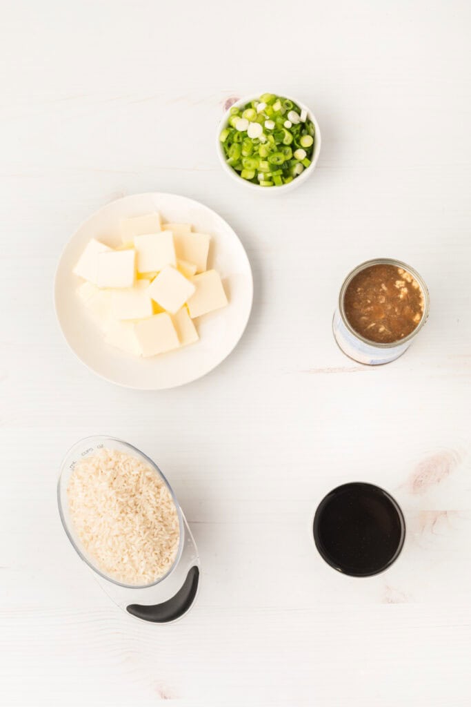 ingredients to make stick of butter rice