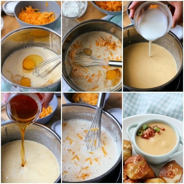 how to make beer cheese dip step by step
