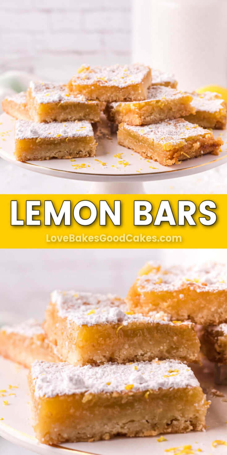Lemon Bars - Love Bakes Good Cakes