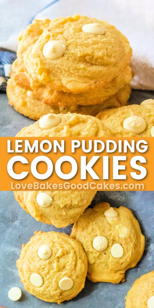 Lemon Pudding Cookies - Love Bakes Good Cakes