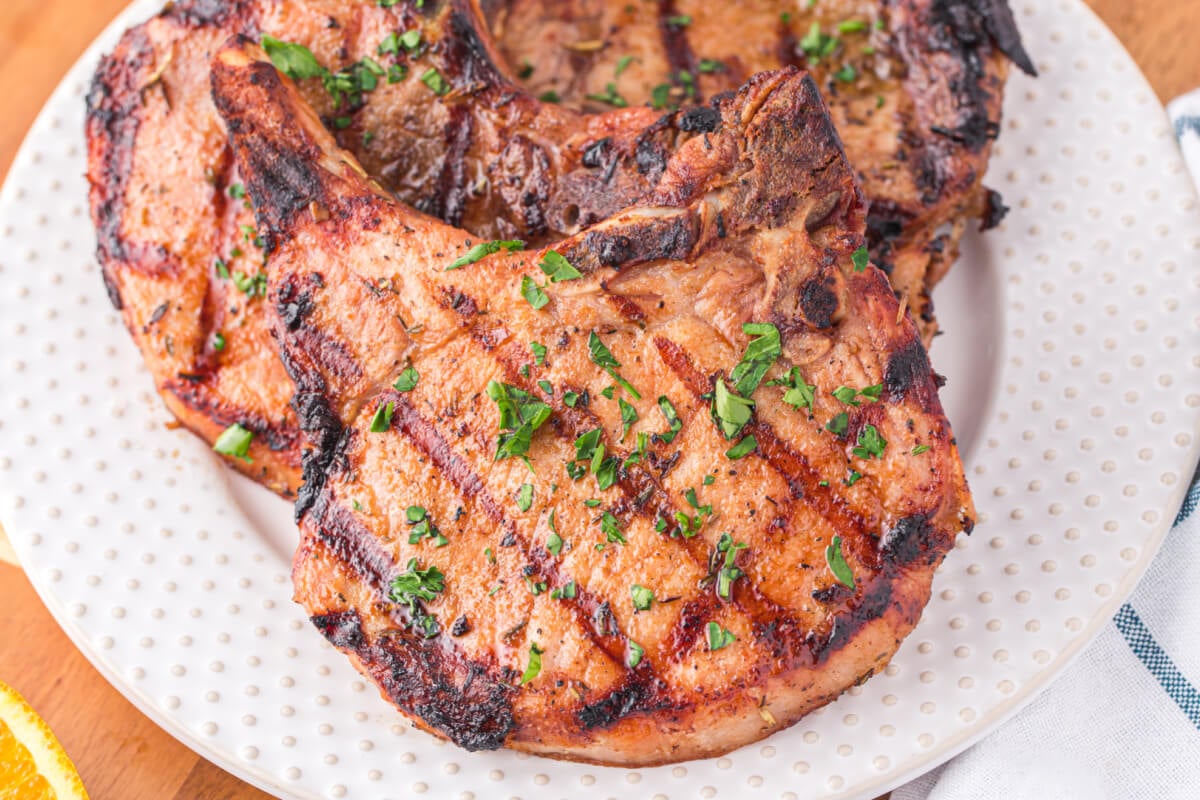 Grilled Pork Chops - Love Bakes Good Cakes