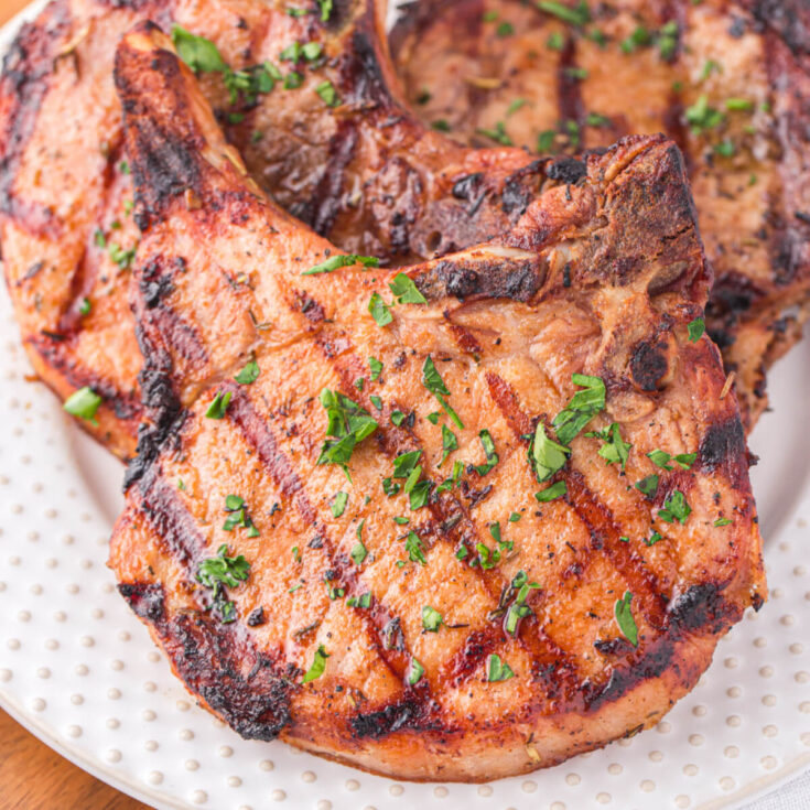 Grilled Pork Chops - Love Bakes Good Cakes