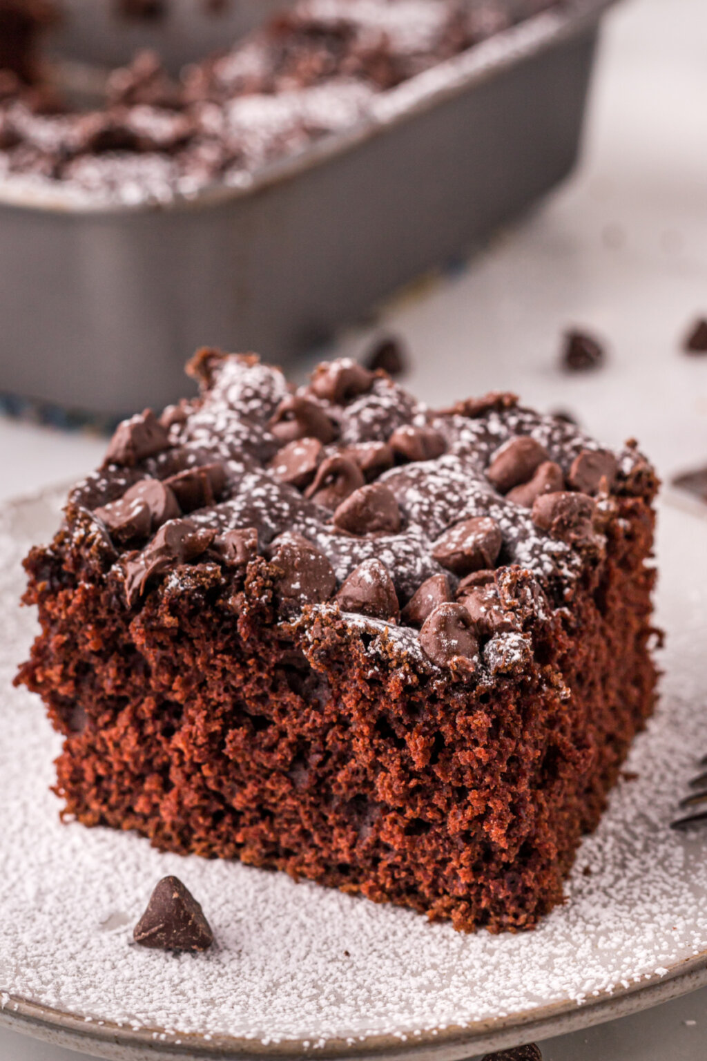 Chocolate Snack Cake - Love Bakes Good Cakes