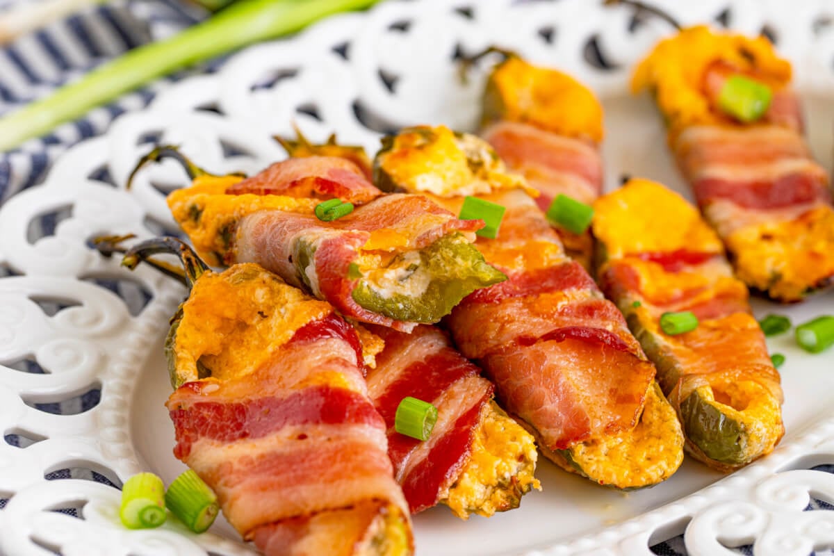 Turkey Bacon Wrapped Jalapeño Poppers – Delicious Snacks for