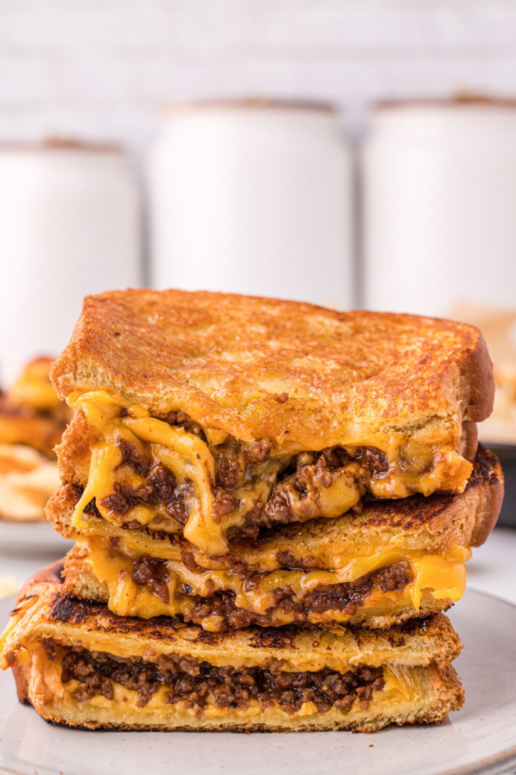 Sloppy Joe Grilled Cheese - Love Bakes Good Cakes