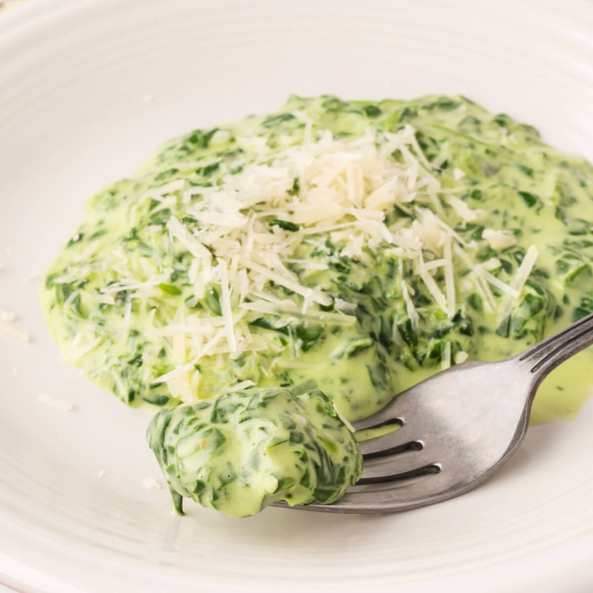 healthy creamed spinach