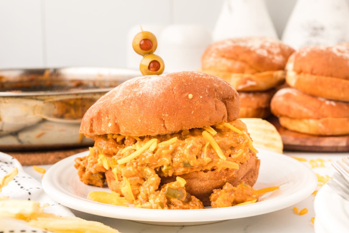 Cheesy Sloppy Joes Love Bakes Good Cakes