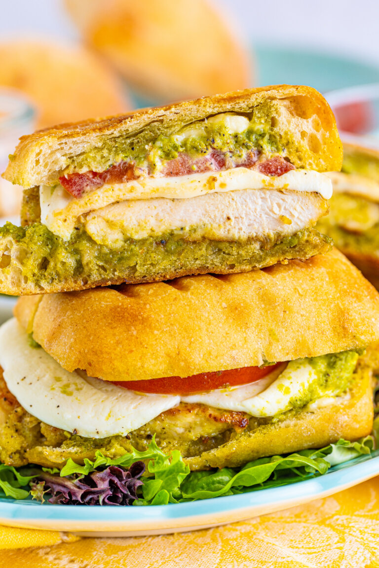 Toasted Pesto Chicken Sandwich Love Bakes Good Cakes