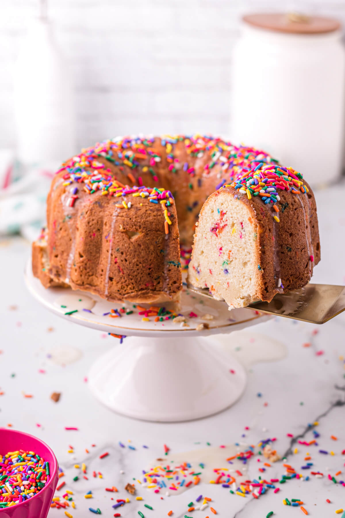 Funfetti Pound Cake - Love Bakes Good Cakes