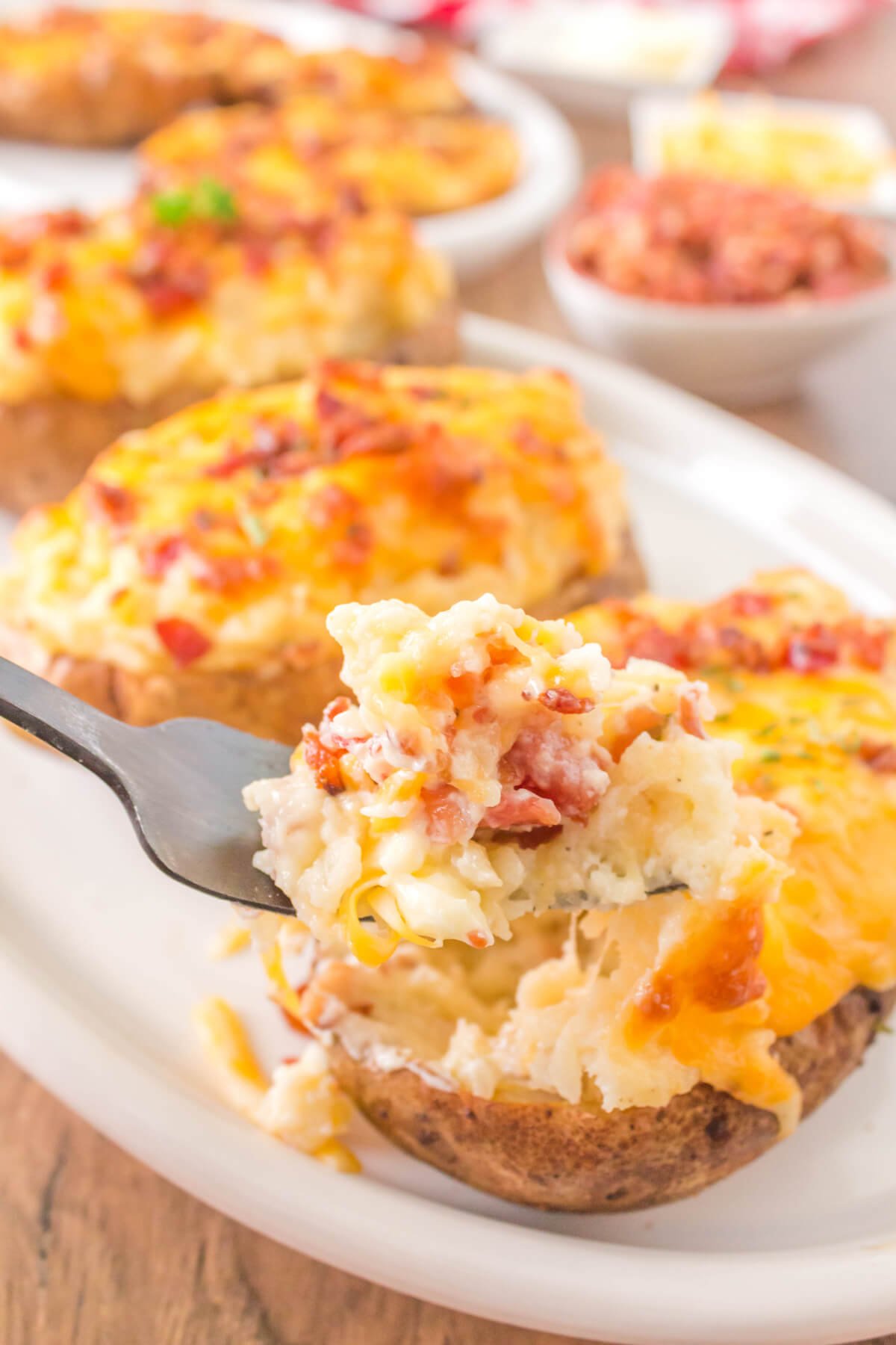 Grilled Twice Baked Potatoes - Love Bakes Good Cakes