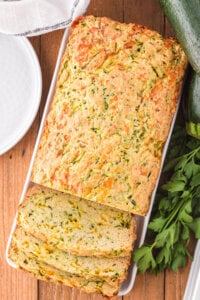 Cheesy Zucchini Bread - Love Bakes Good Cakes