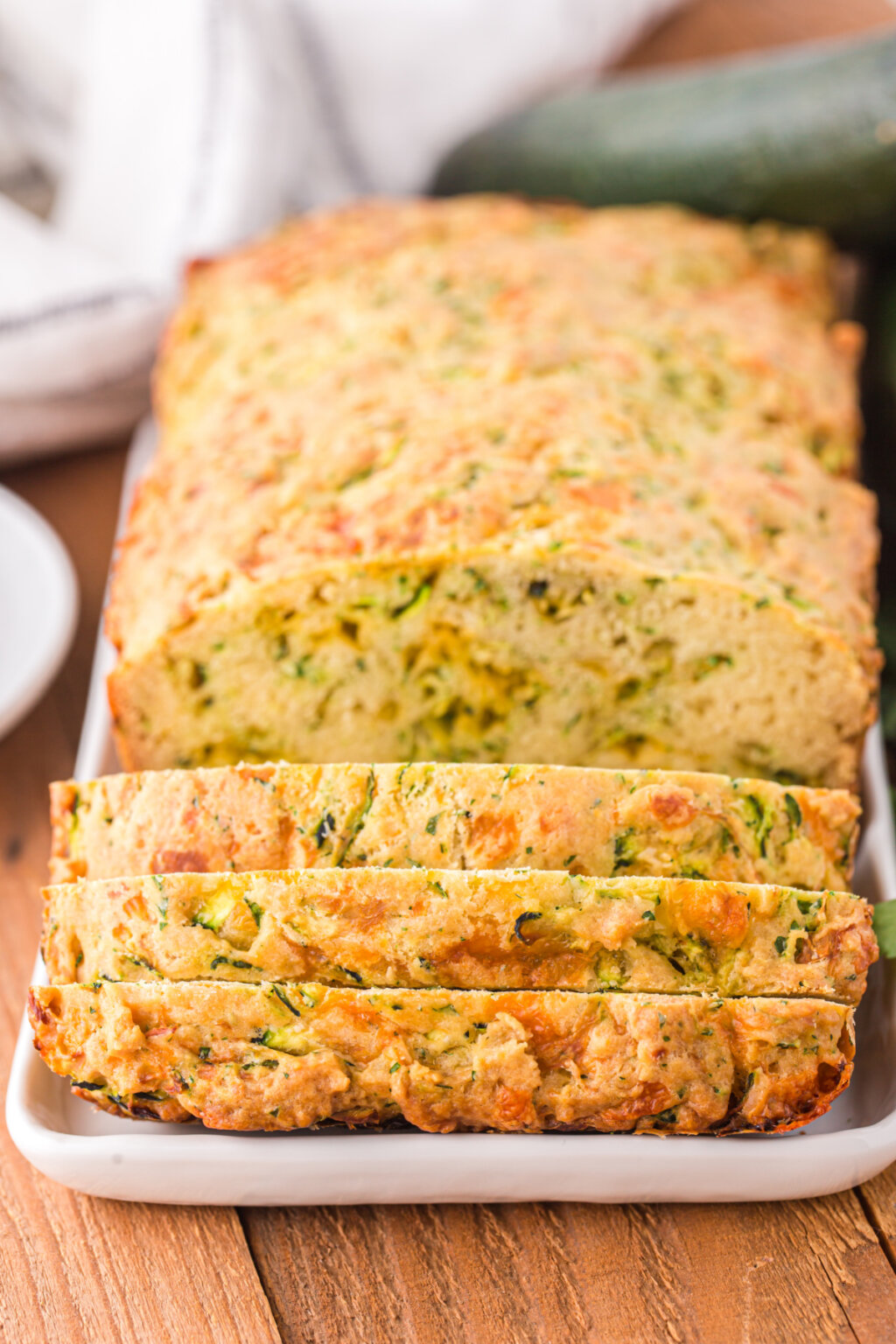 Cheesy Zucchini Bread - Love Bakes Good Cakes