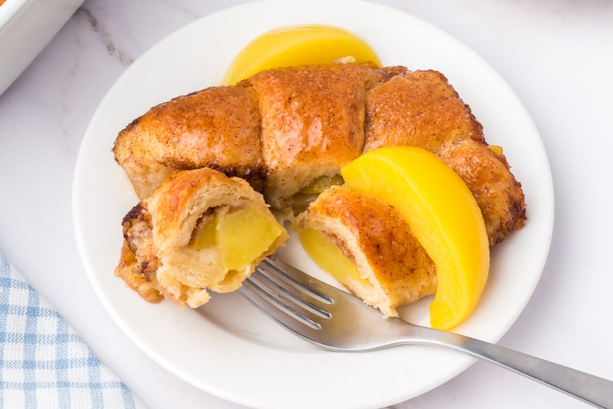 Peach Crescent Dumplings Love Bakes Good Cakes