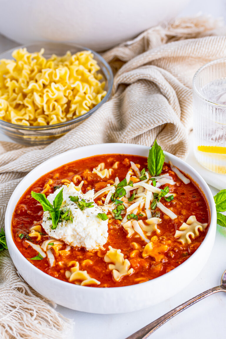 Lasagna Soup - Love Bakes Good Cakes