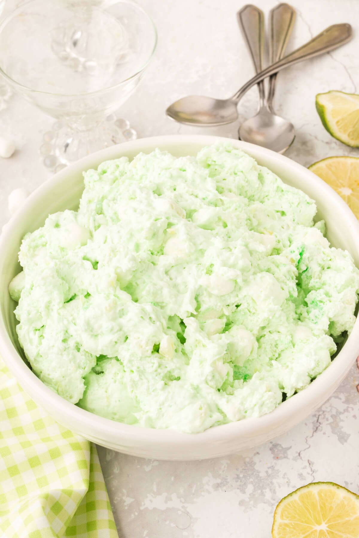 Lime Fluff Salad - Love Bakes Good Cakes