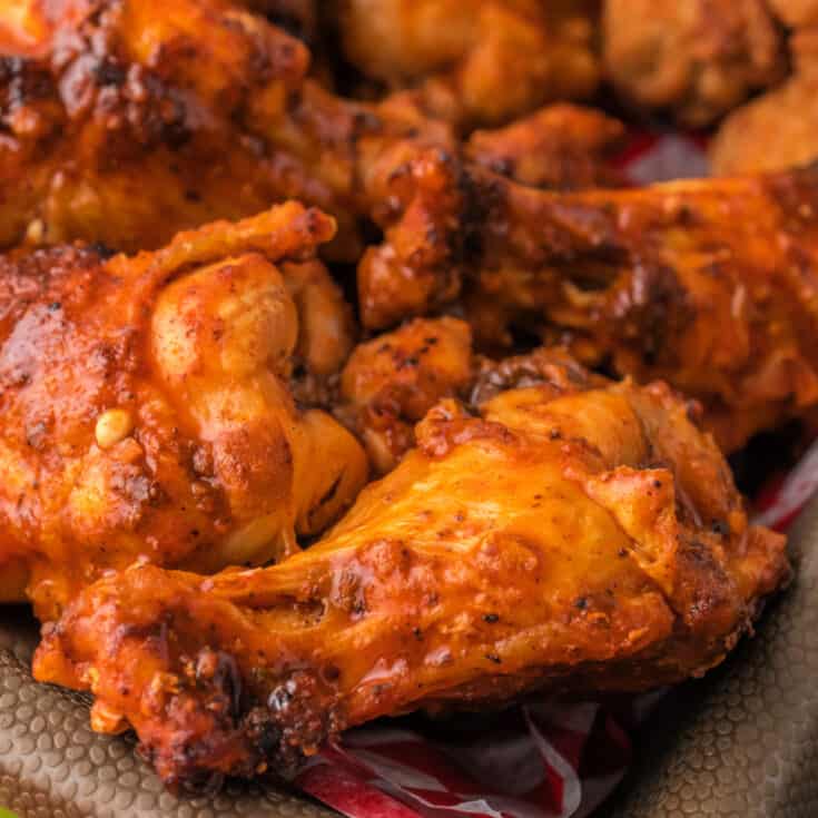 Air Fryer Buffalo Wings - Love Bakes Good Cakes