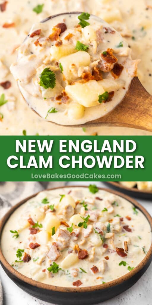 New England Clam Chowder - Love Bakes Good Cakes